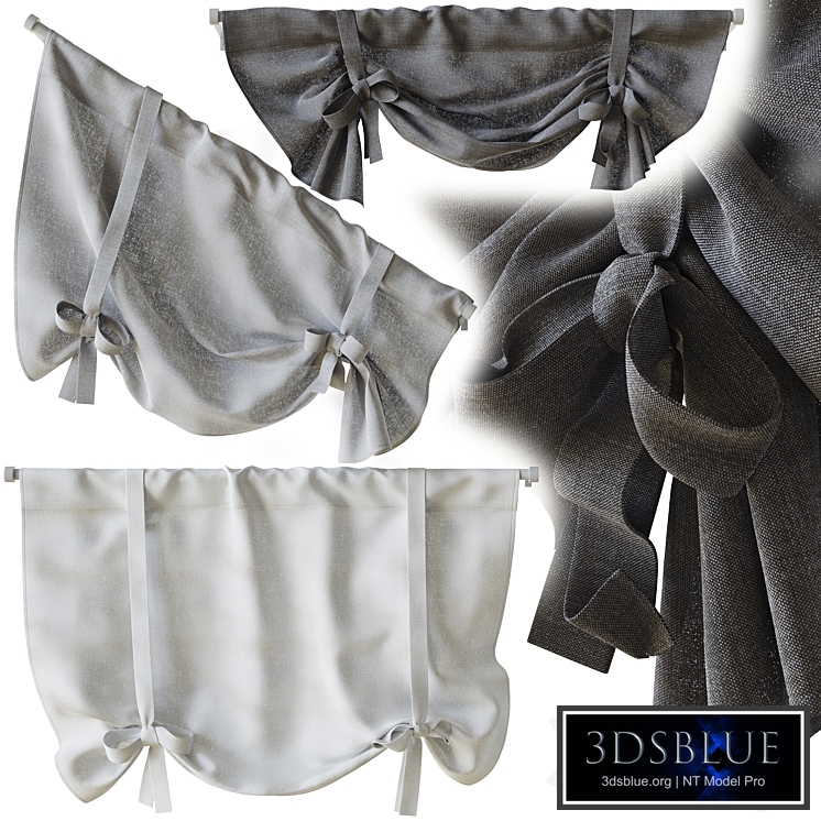 A set of Roman blinds for the roof window 4