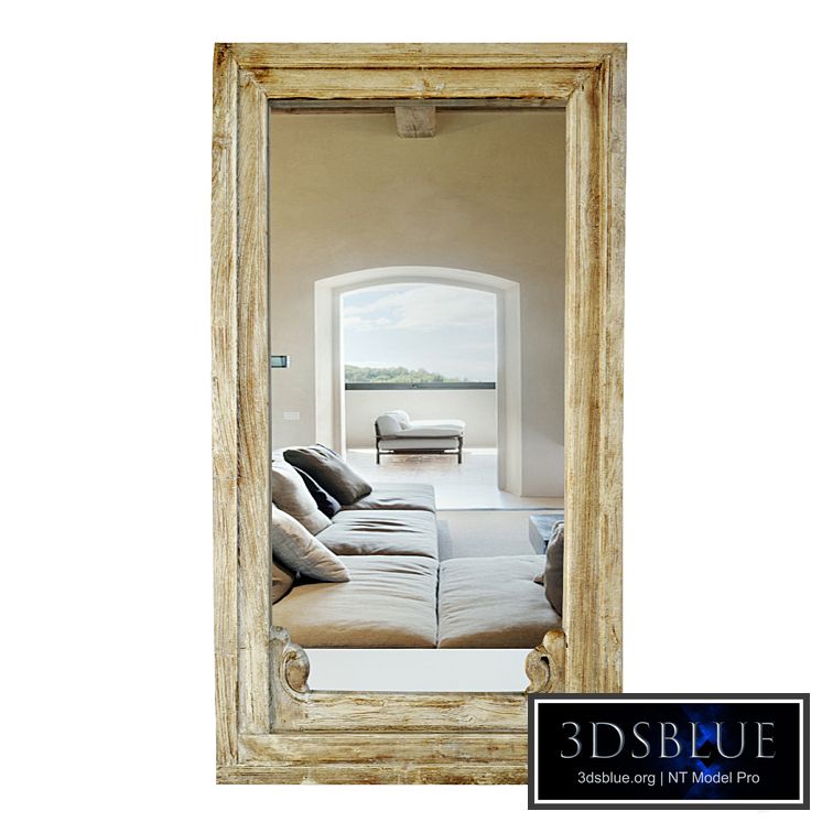 Antique Raja Window Mirror