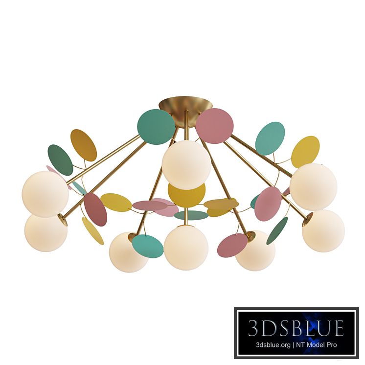 Ceiling chandelier for nursery Multy Bliss 2772-8P-53455