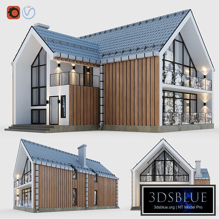 Barnhouse with terraces and balconies