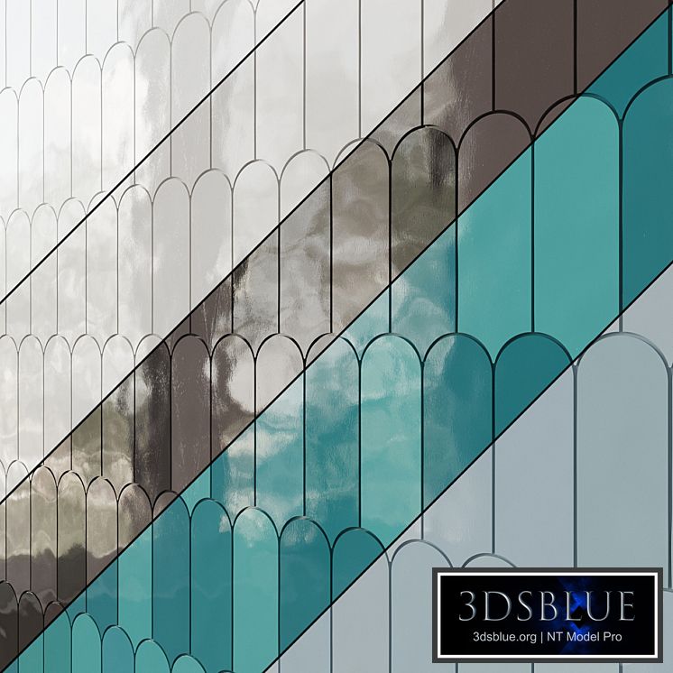 Parry Fishscale Glossy Ceramic Wall Tile Mosaic