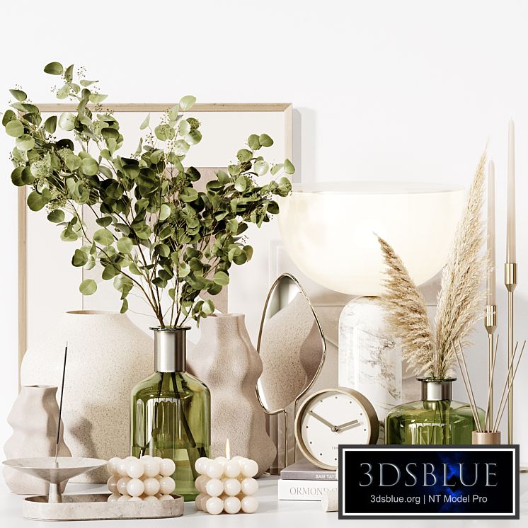 Decorative set 31 With eucalyptus Plants
