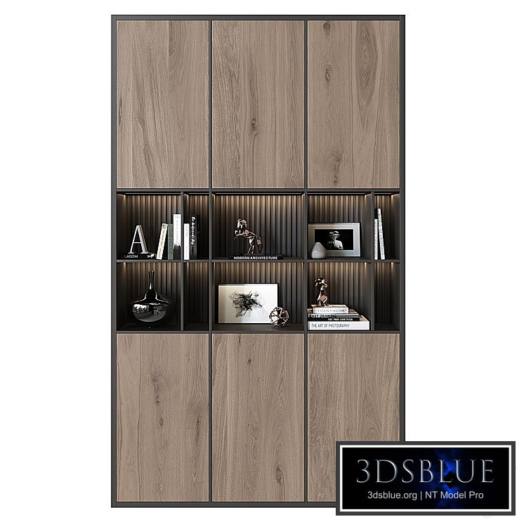 Shelving unit in modern style 01