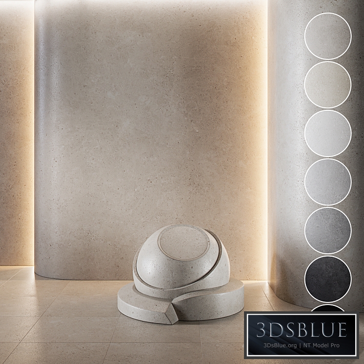 decorative plaster | Concrete set (seamless) | 05