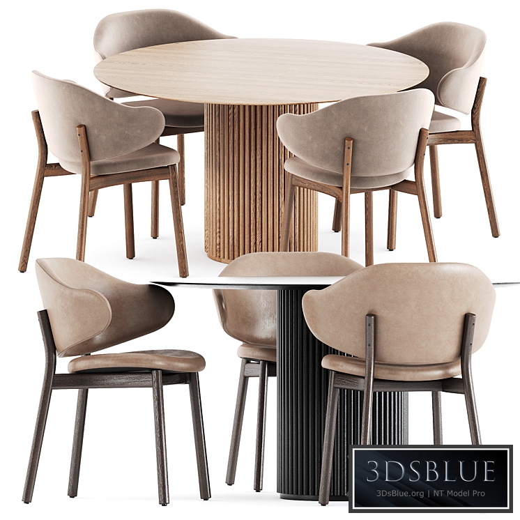 Holly chairs by Calligaris and Palais Royal table by Asplund