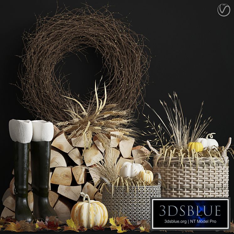 Decorative autumn set