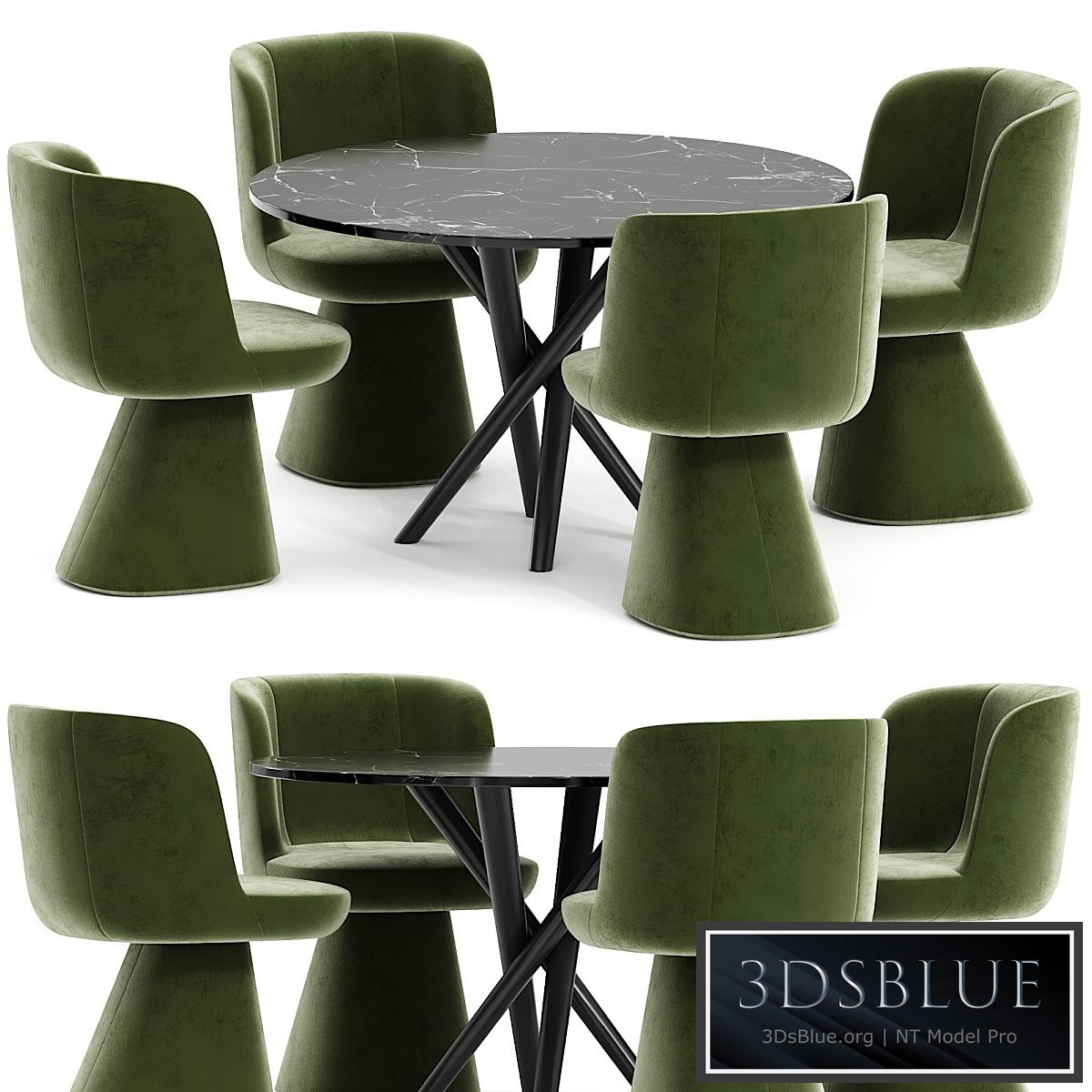 FLAIR O' chair and Marble table