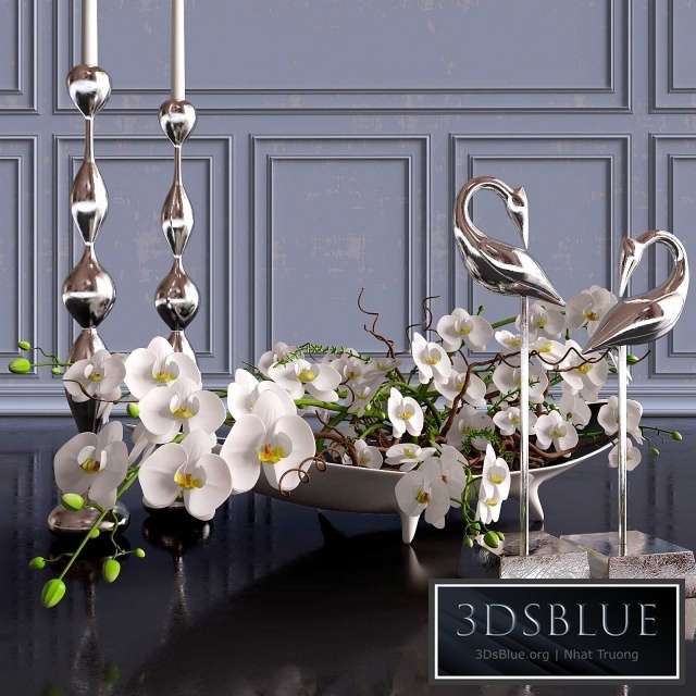Decorative set. Orchid