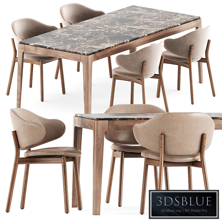 Holly chairs by Calligaris and Ziggy table by Porada