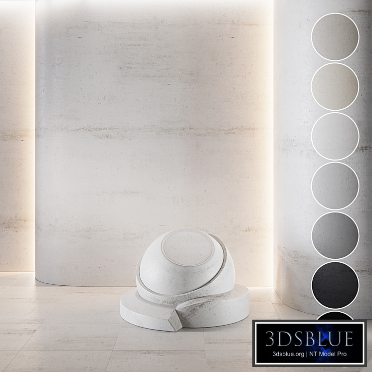 decorative plaster | Concrete set (seamless) | 13