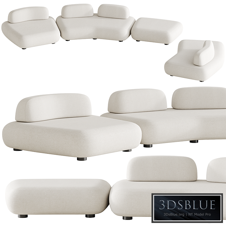 Art nova Curve sofa module 1