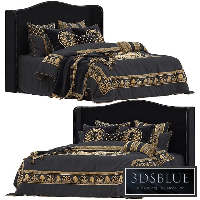 Massimo Black Quilt Cover Set by Davinci