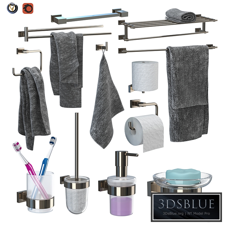 GROHE Essentials Cube Accessory Set (12 pcs)