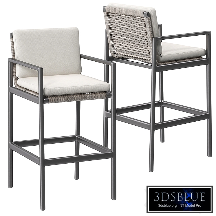 Mesa aluminum barstool