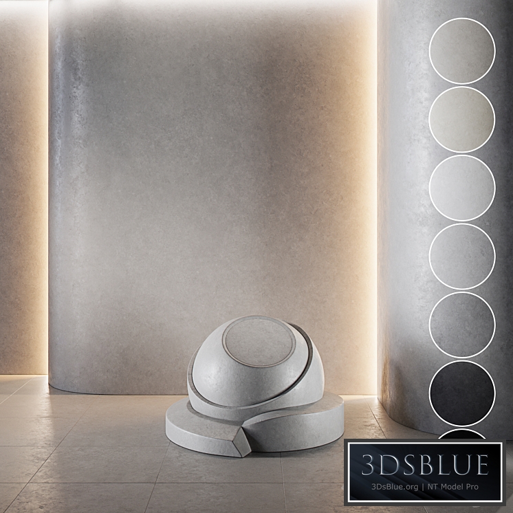 Decorative plaster | Concrete set (seamless) | 18