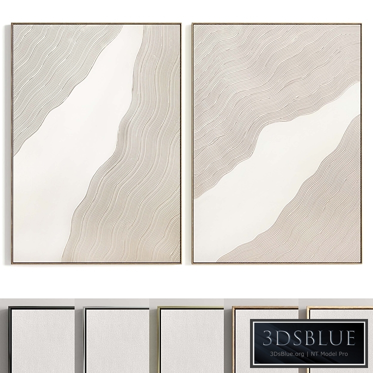 Plaster Two Photo Frames T-346