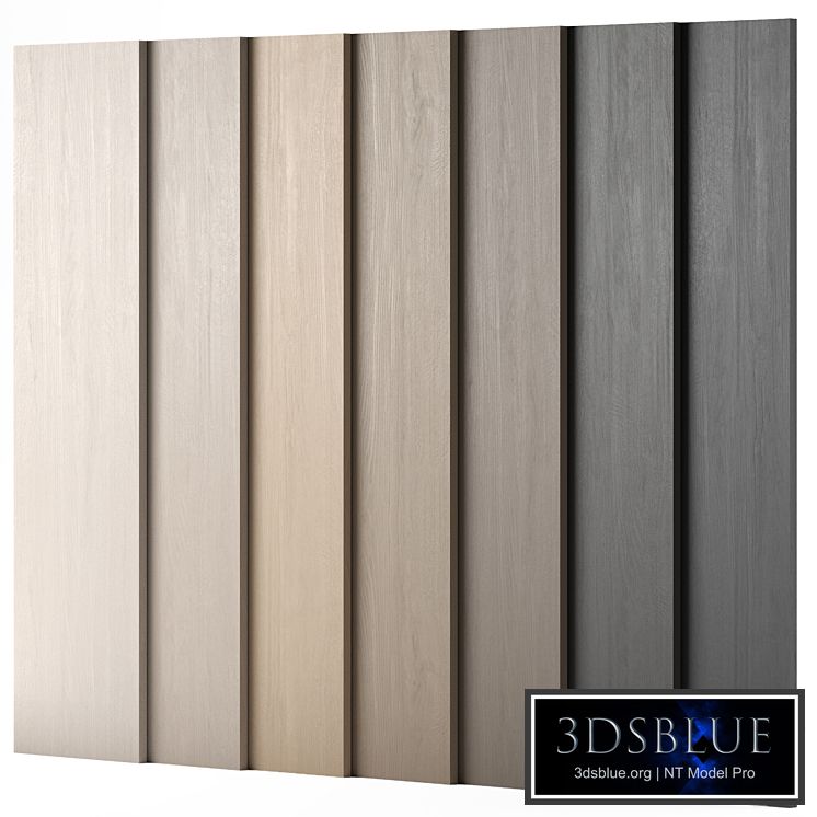 Wood materials Oak - 7 colors - set 01