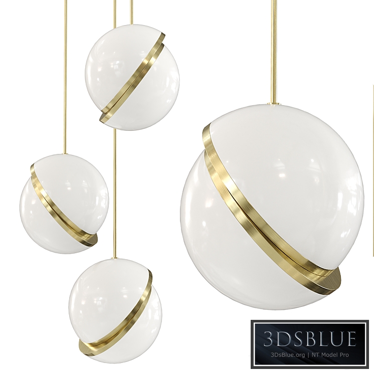 Mini Crescent 3 Piece Chandelier Suspension