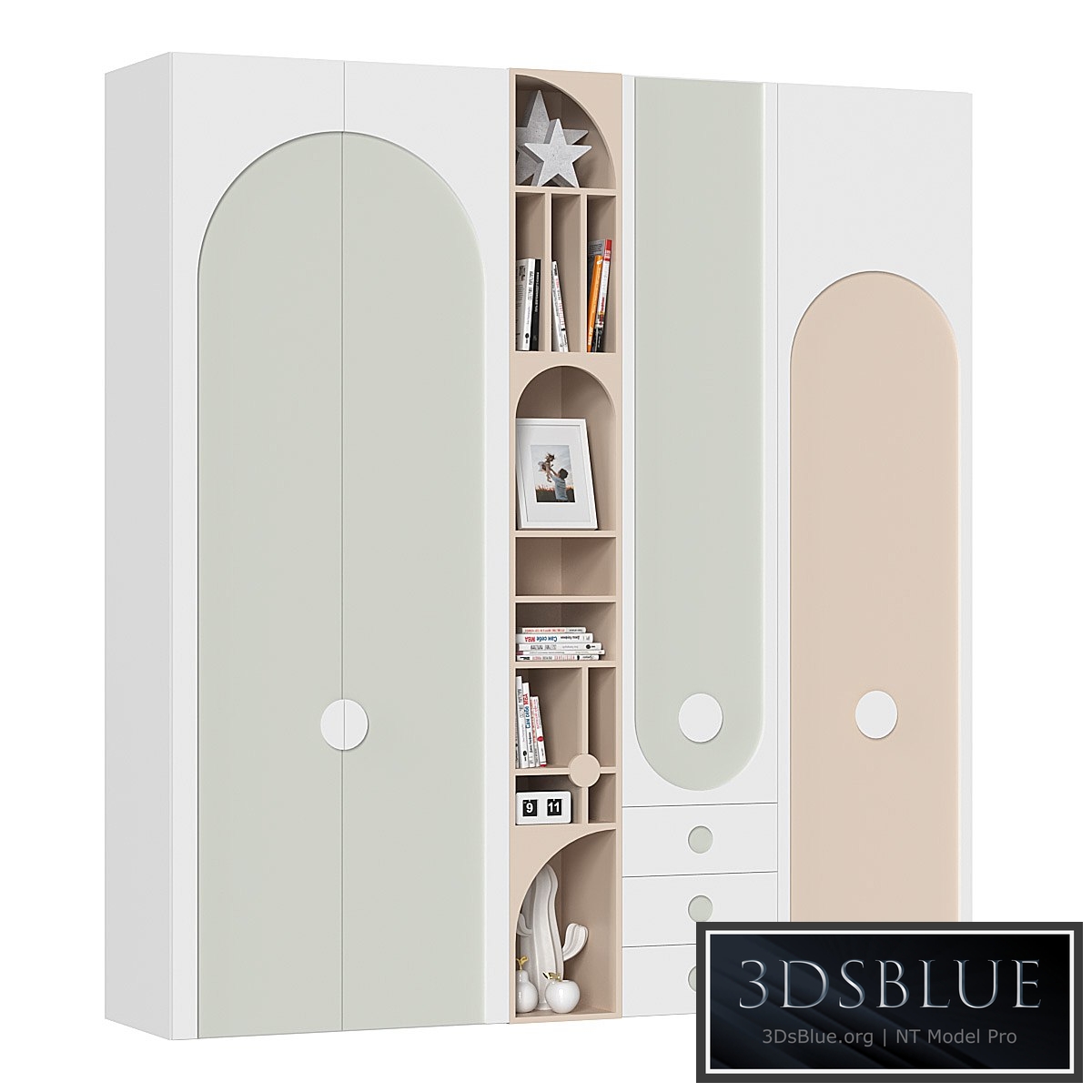 Cabinets with shelves 069