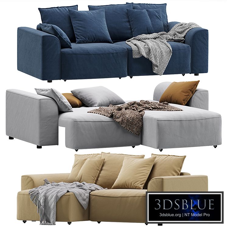 Corner Sofa Napa Velvet Silver by Divan.ru / Corner Sofa Napa