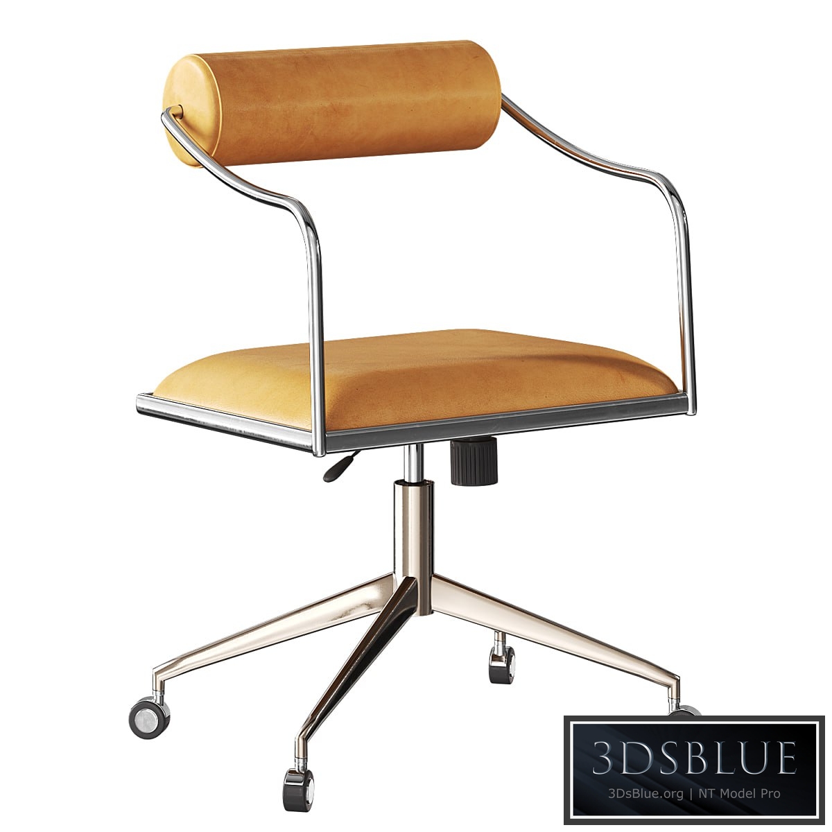 Orsen Saddle Leather Office Chair by Cb2