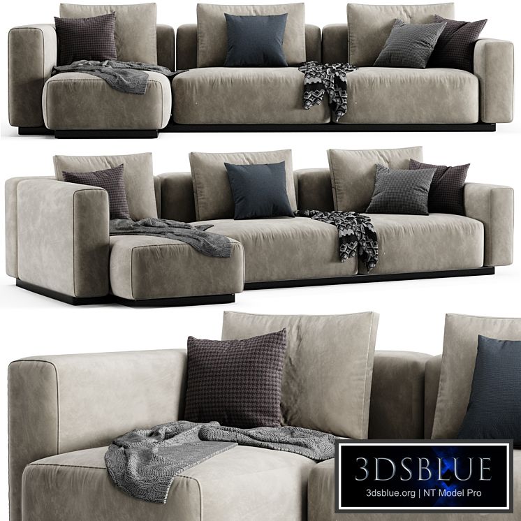 Flexform Lario Chaise Longue Sofa