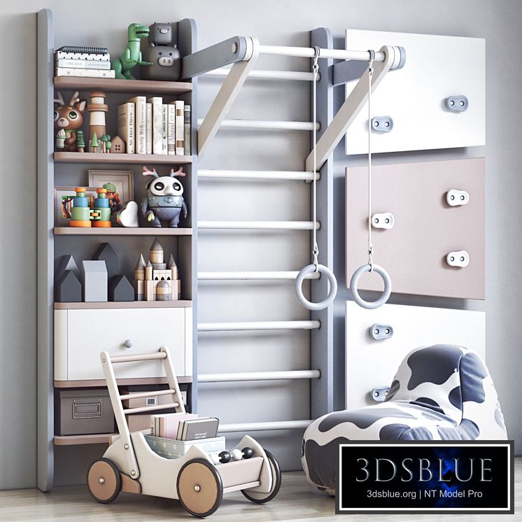 Furniture and toys for the childrens room