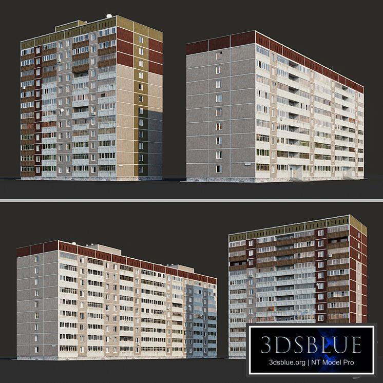 Multi-storey residential building (12 floors and 9 floors)