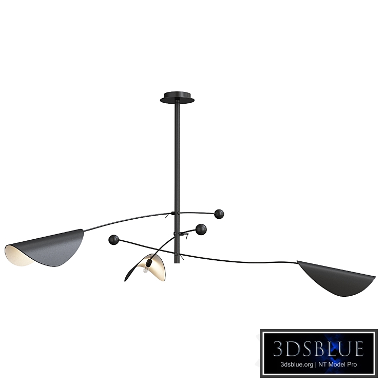 Hanglamp met 3 richtbare armen funambule