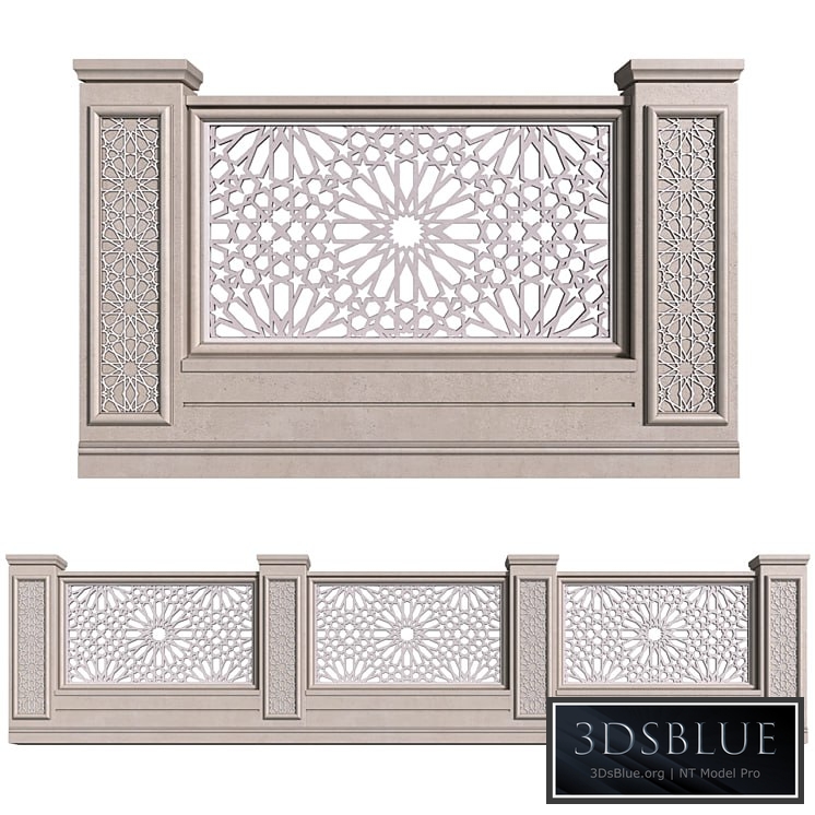 Fence in oriental style. Arabian Fence