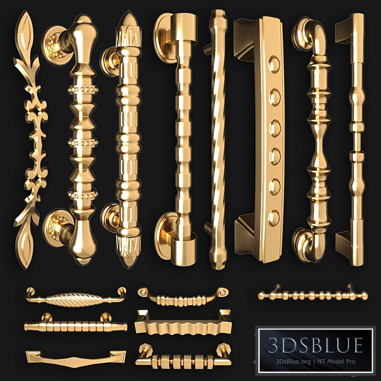 Collection of door knobs and handle-set 006