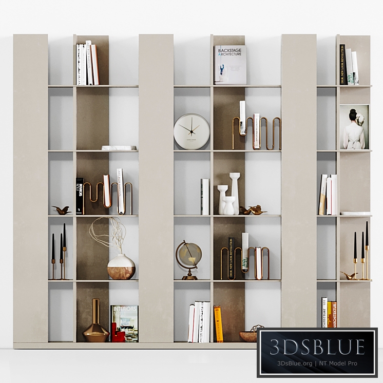 modern bookshelf 01