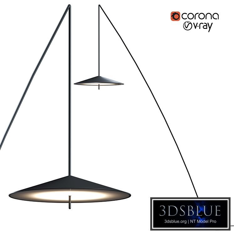 STEEL FISHERMAN PENDANT FLOOR LAMP