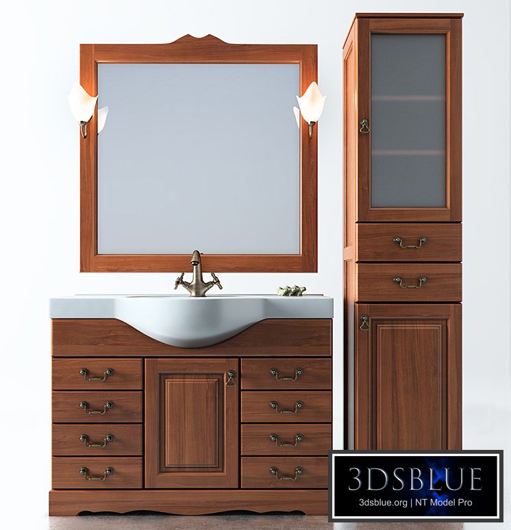 Set of bathroom furniture