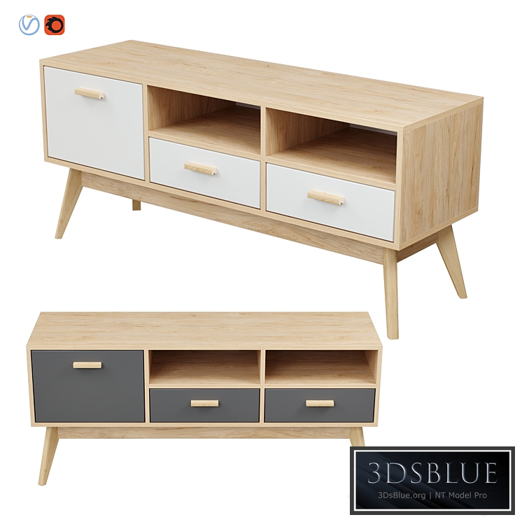 Skandica - Horten (Nordic Scandi) TV stand