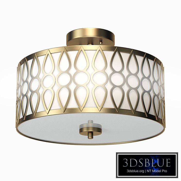 Aaru Fabric Semi Flush Mount MK3