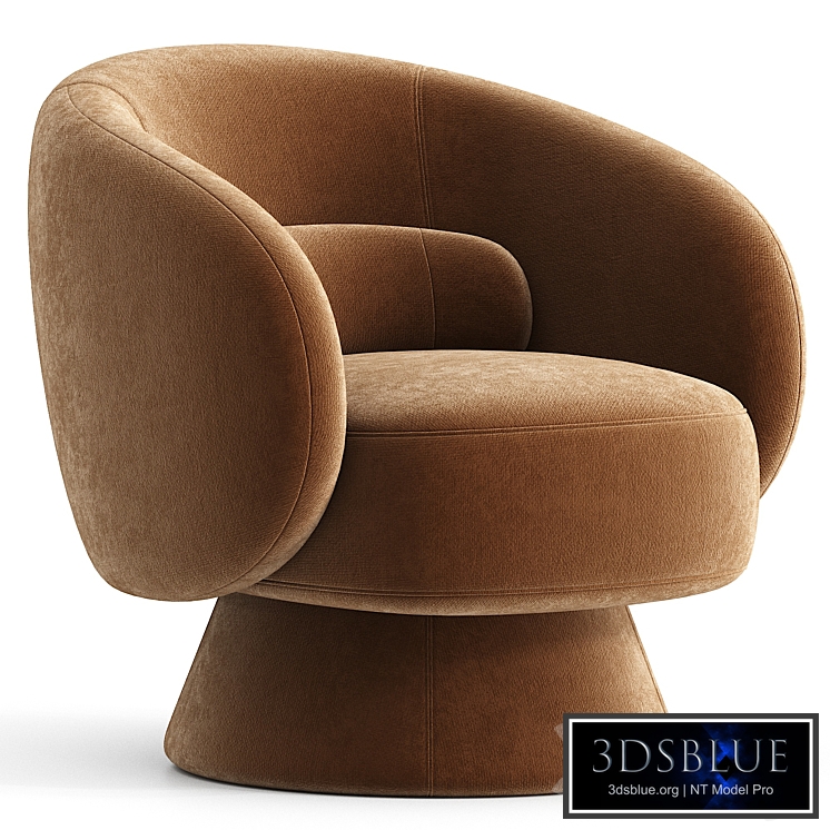Saboor Upholstered Swivel Barrel Chair