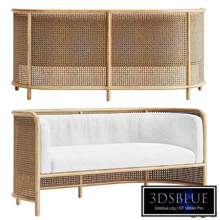 Rattan sofa