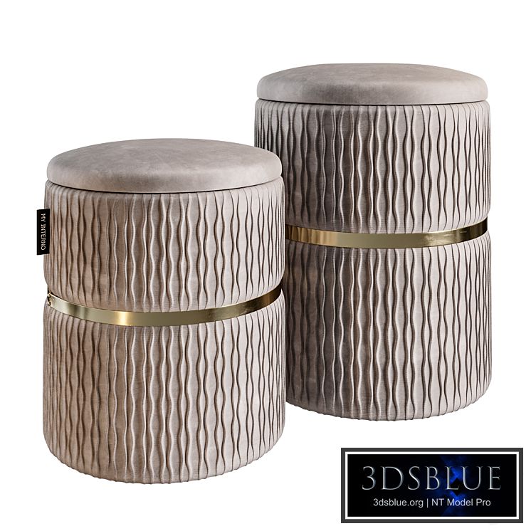Set of two ottomans Verona MY iNTERNO