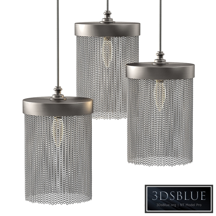 Tigermoth lighting - Silver chain mini pendant