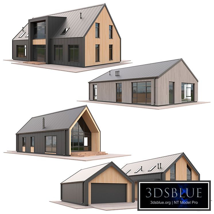 Low Poly Houses Set 04