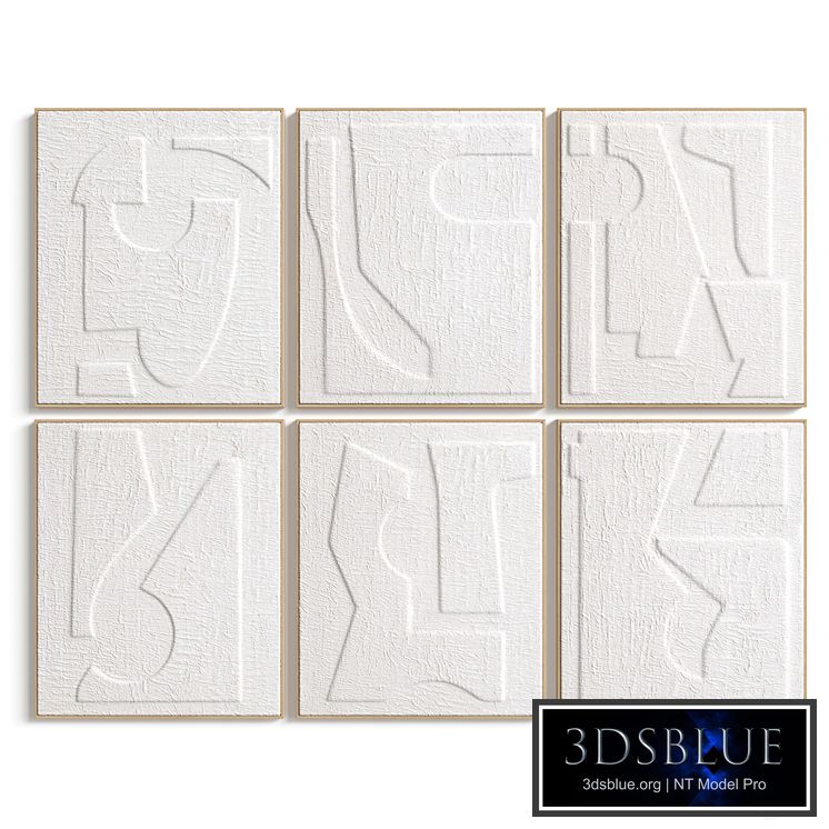 Set of 6 embossed paper frames Hekatos, La Redoute