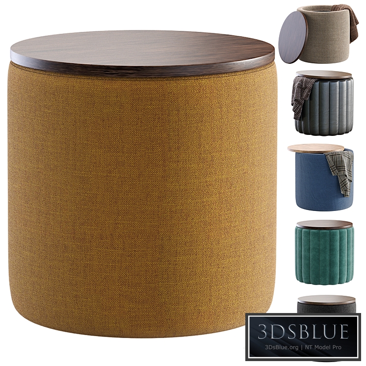 Pouf Aris Textile Yellow Divan.ru/Пуф Арис Textile Yellow