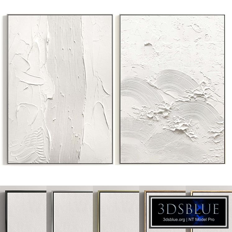 Plaster Two Photo Frames T-361