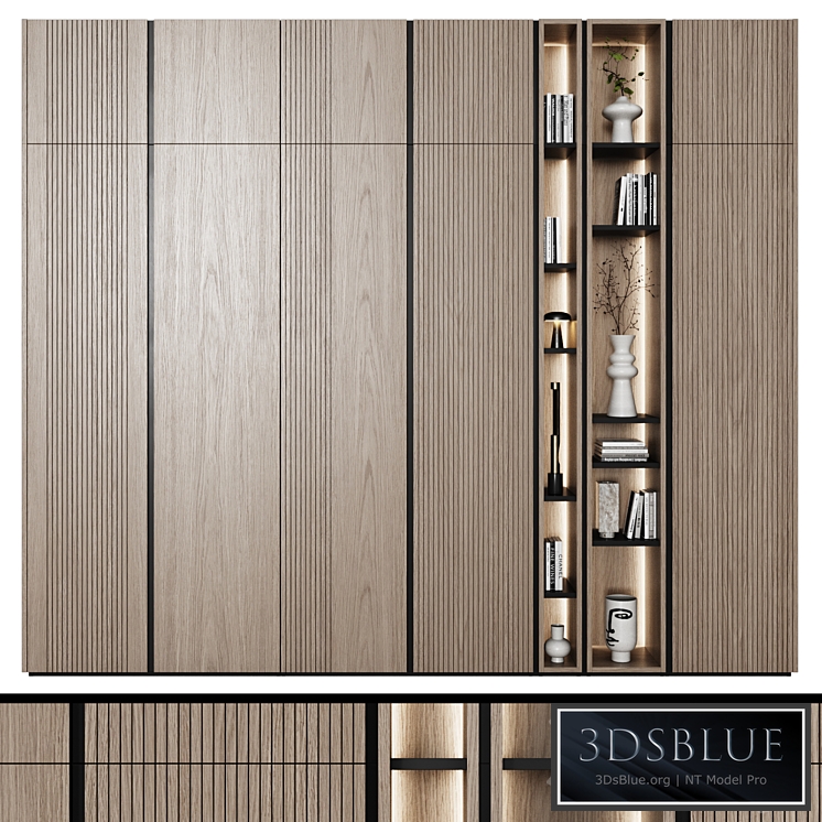 Modular wardrobes in modern style 62