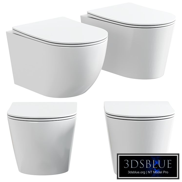 Wall hung toilet bowl Aquanet Atago and Cetus