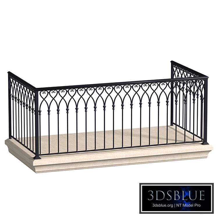 Balcony in oriental style. Arabian Fence balcony Forged