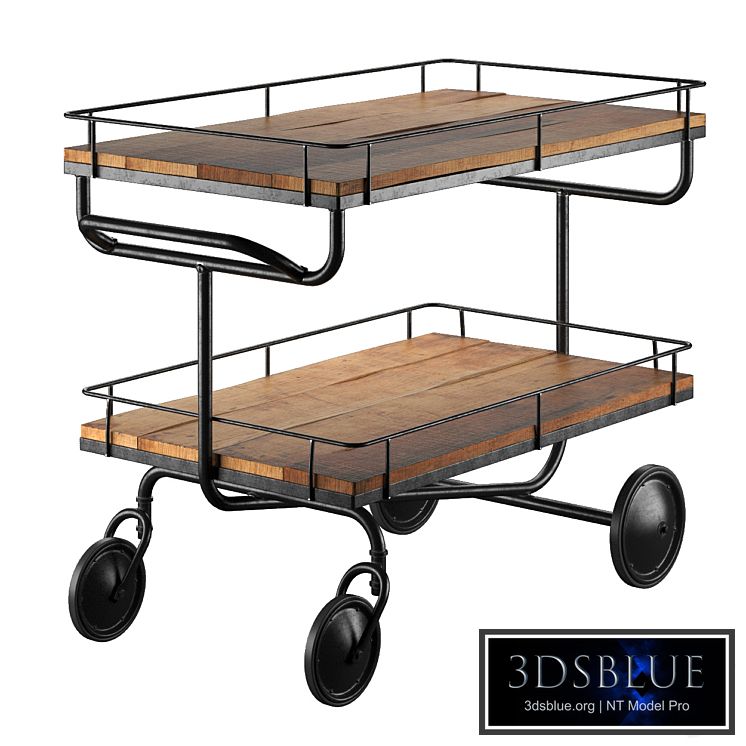bar trolley Restoration Hardware