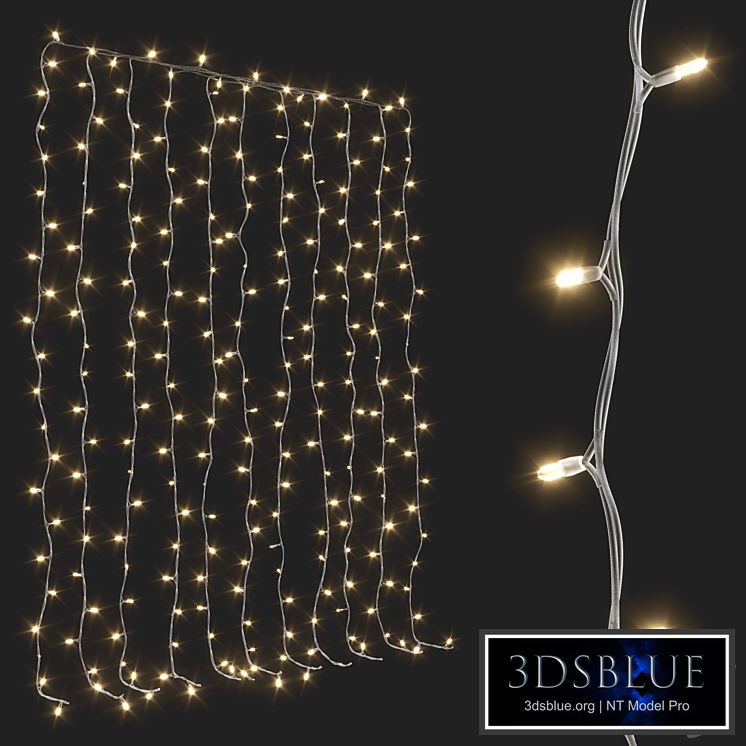 Garland on the window