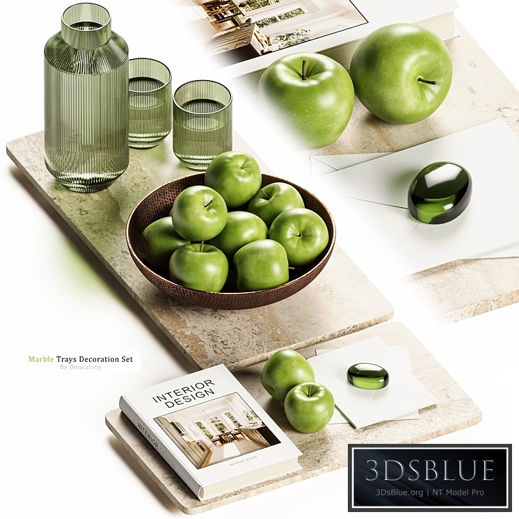 Zara Home - Marble Tray Decoration Set